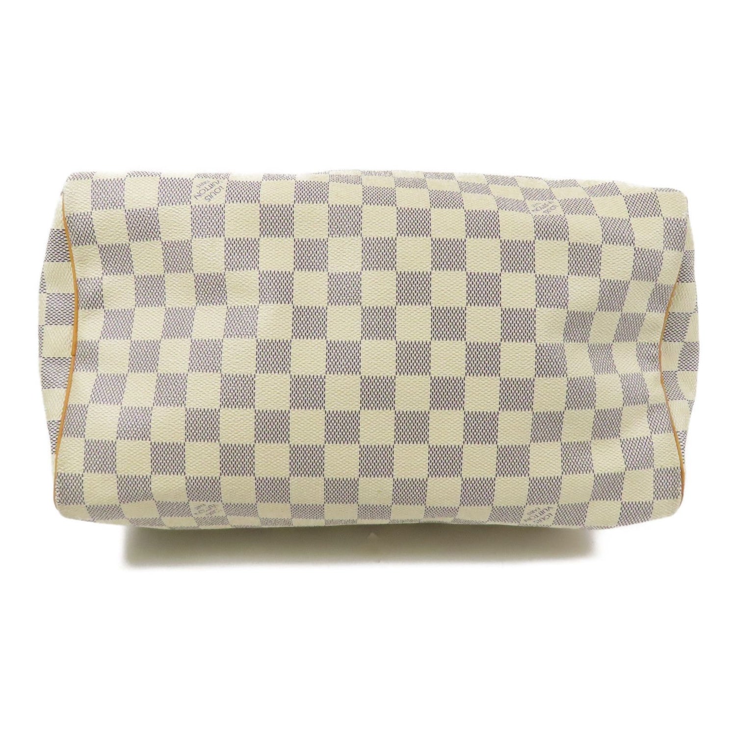 Louis Vuitton Speedy 30 Gold Handmade Bag White Handbag