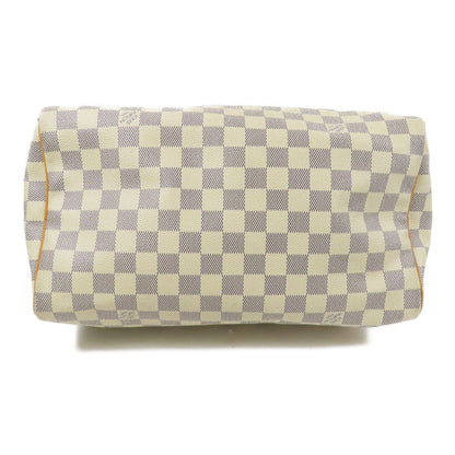 Louis Vuitton Speedy 30 Gold Handmade Bag White Handbag