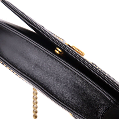 Christian Dior Diorama Wallet On Chain Studded Leather