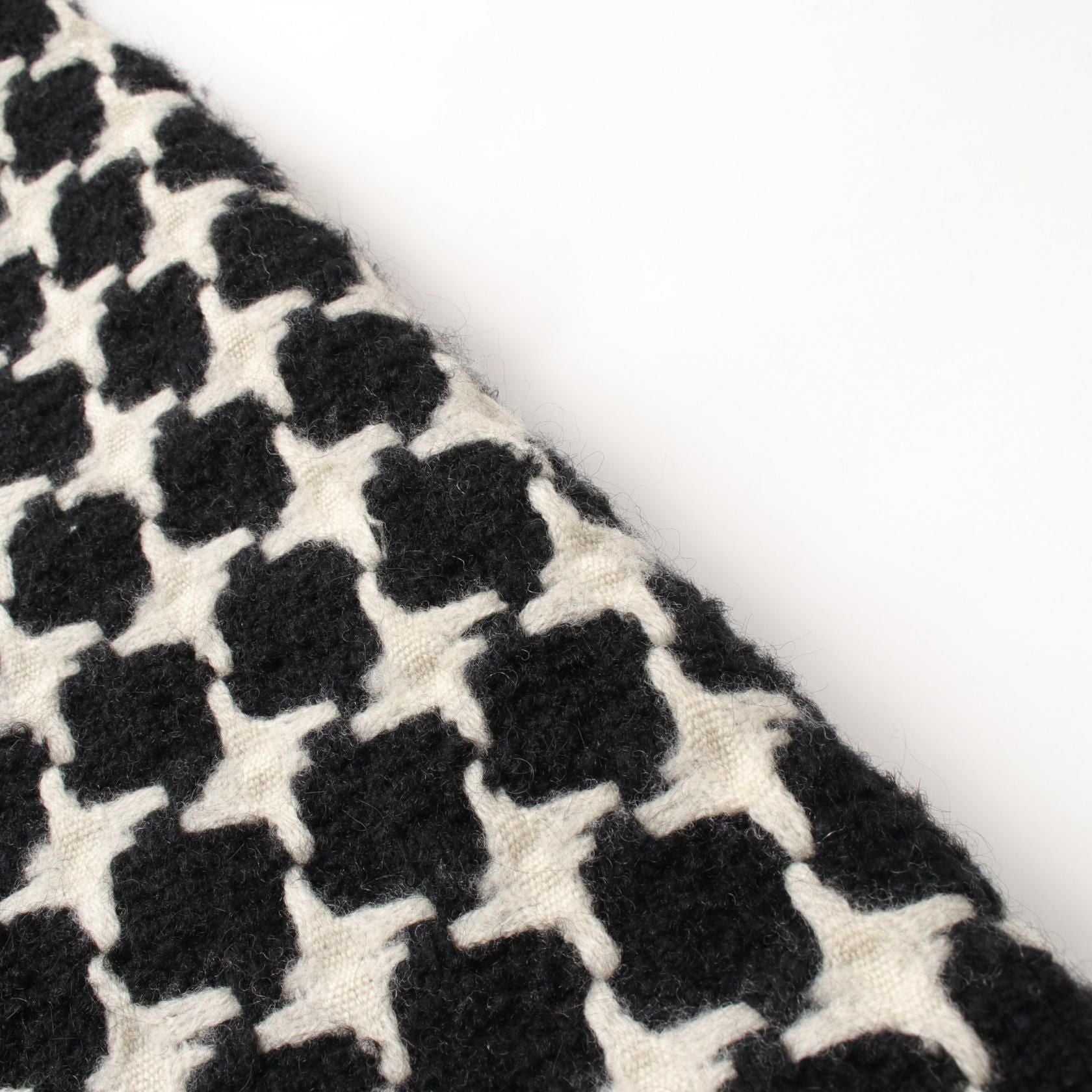 Chanel Black White Skirt Wool Nylon P 31691v 21813