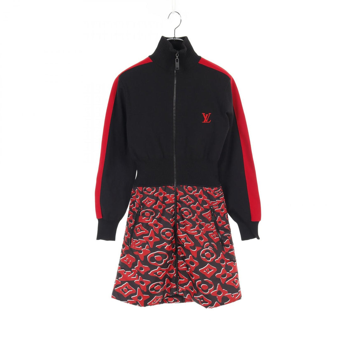 Louis Vuitton X Urs Fischer Monogram Red Black Red Dress Fkkd 02zis
