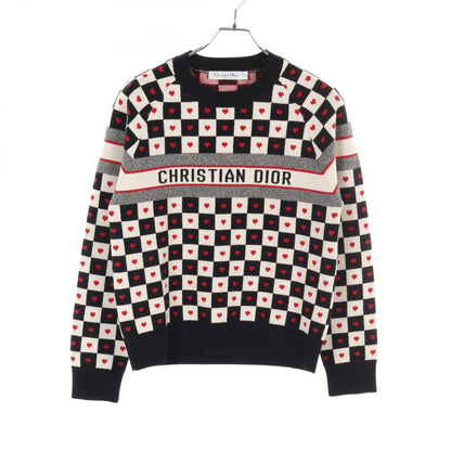 Christian Dior Dioramour Knitwear Sweater 154s 55am 013 Cashmere Wool Beige Black