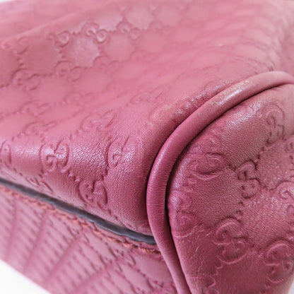 Gucci Cowhide Leather Sukey Tote Bag Golden Shoulder Back Bag Deep Powder Red Shoulder Bag Pink Calfskin (cowhide