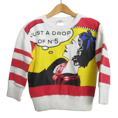 Chanel White Just A Drop Of No. 5 Sweatshirt Cotton