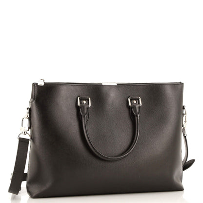 Louis Vuitton Anton Soft Briefcase Taiga Leather