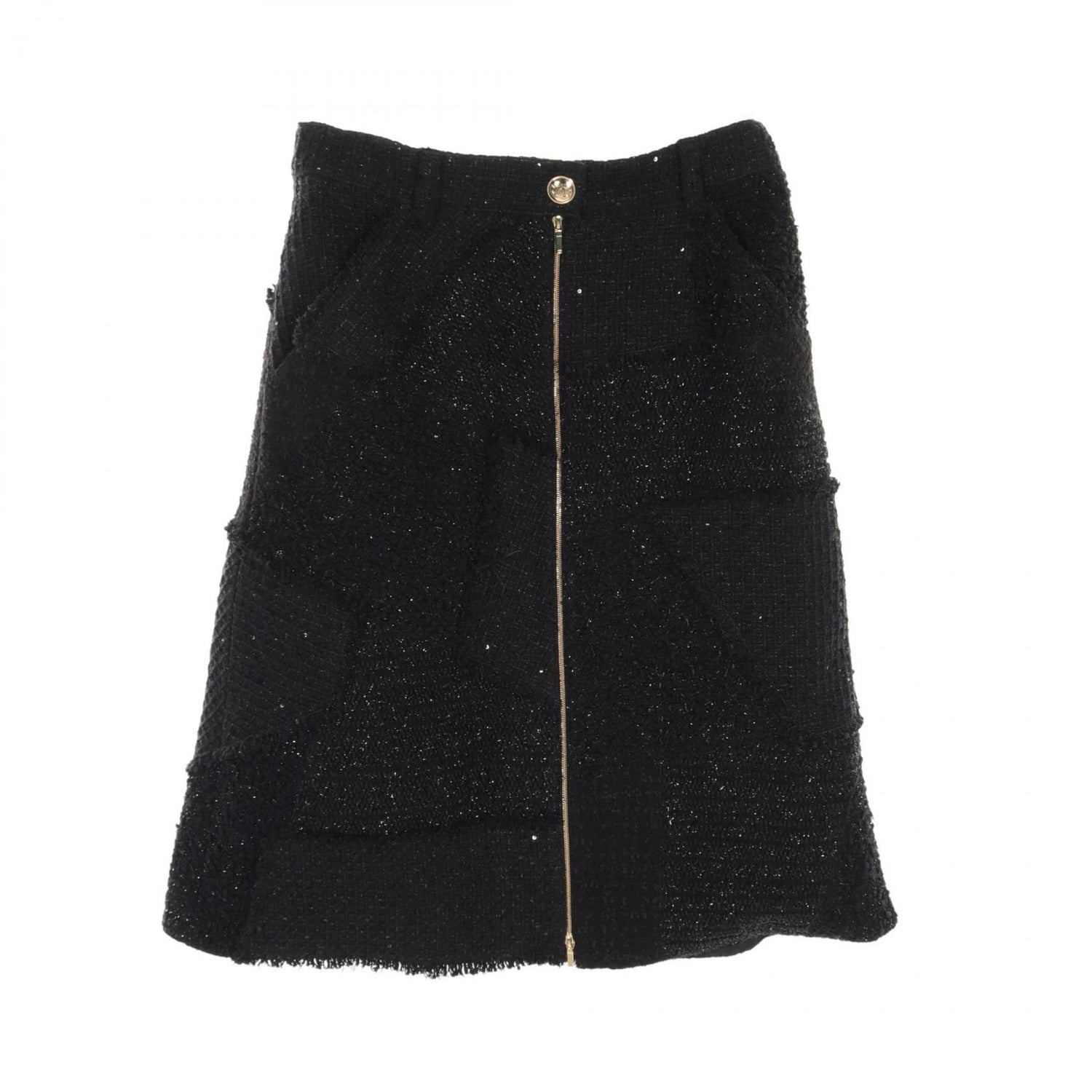 Chanel Black Skirt Wool