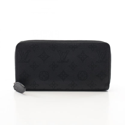 Louis Vuitton Zippy Wallet Black Around Long Wallet M 61867