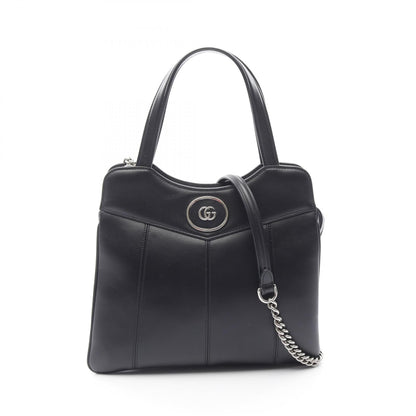 Gucci Petite Gg Handbag Black Leather 745918