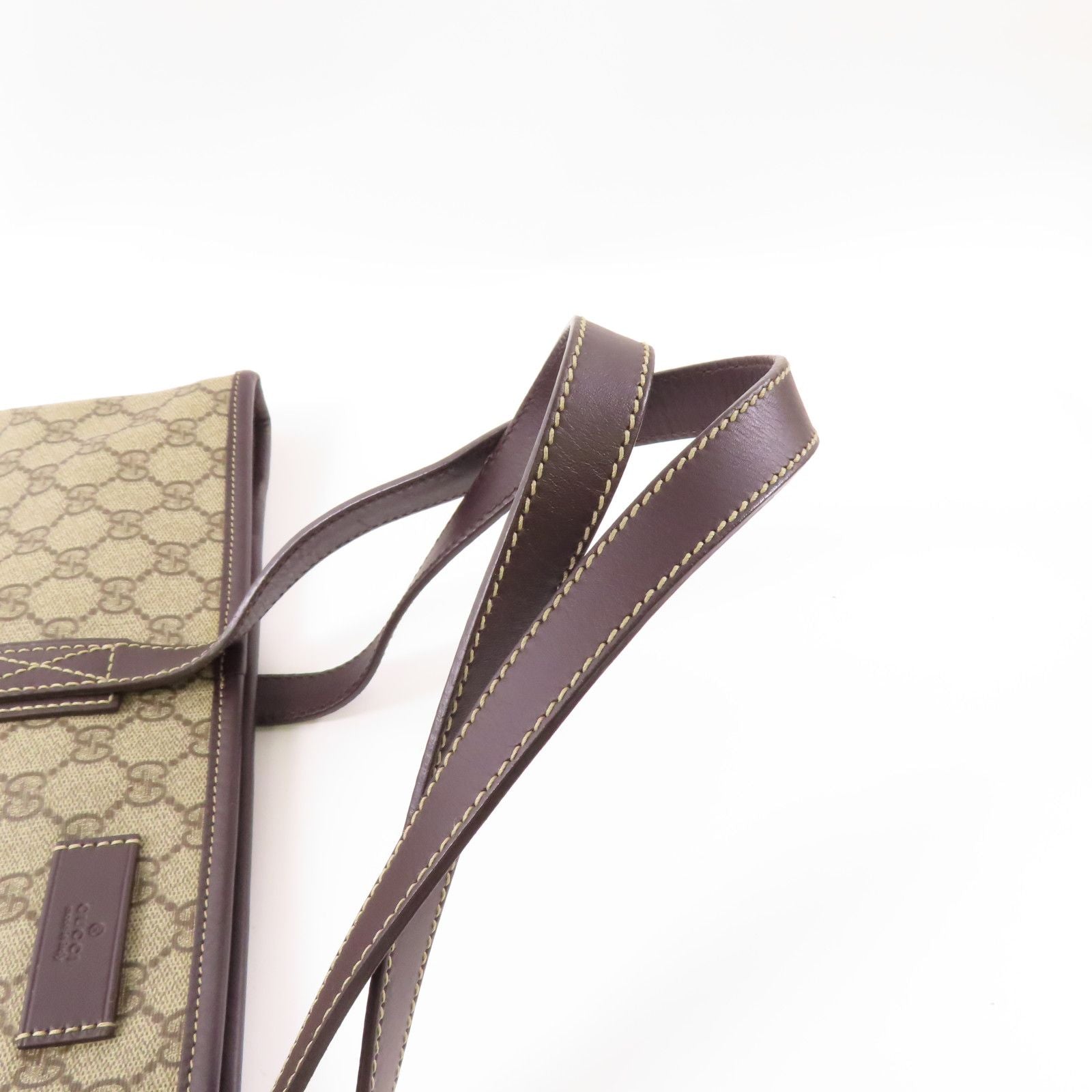 Gucci Layered Canvas Gg Tote Bag Handmade Bag Tote Bag Brown Pvc Coated Canvas 211137