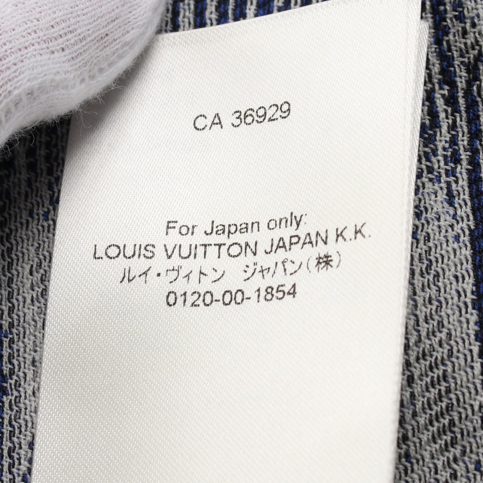 Louis Vuitton Damier Shirt Jacket Navy Gray Other Tops Rm 241m Fvd Hqs 04w