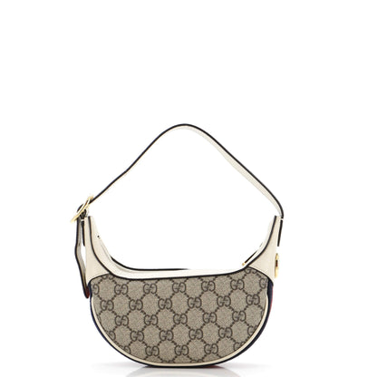 Gucci Ophidia Zip Hobo Gg Coated Canvas Mini