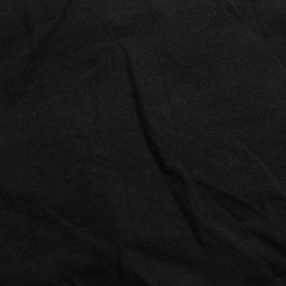 Gucci T-shirt Cotton Tops Black Multicolor Logo Xs