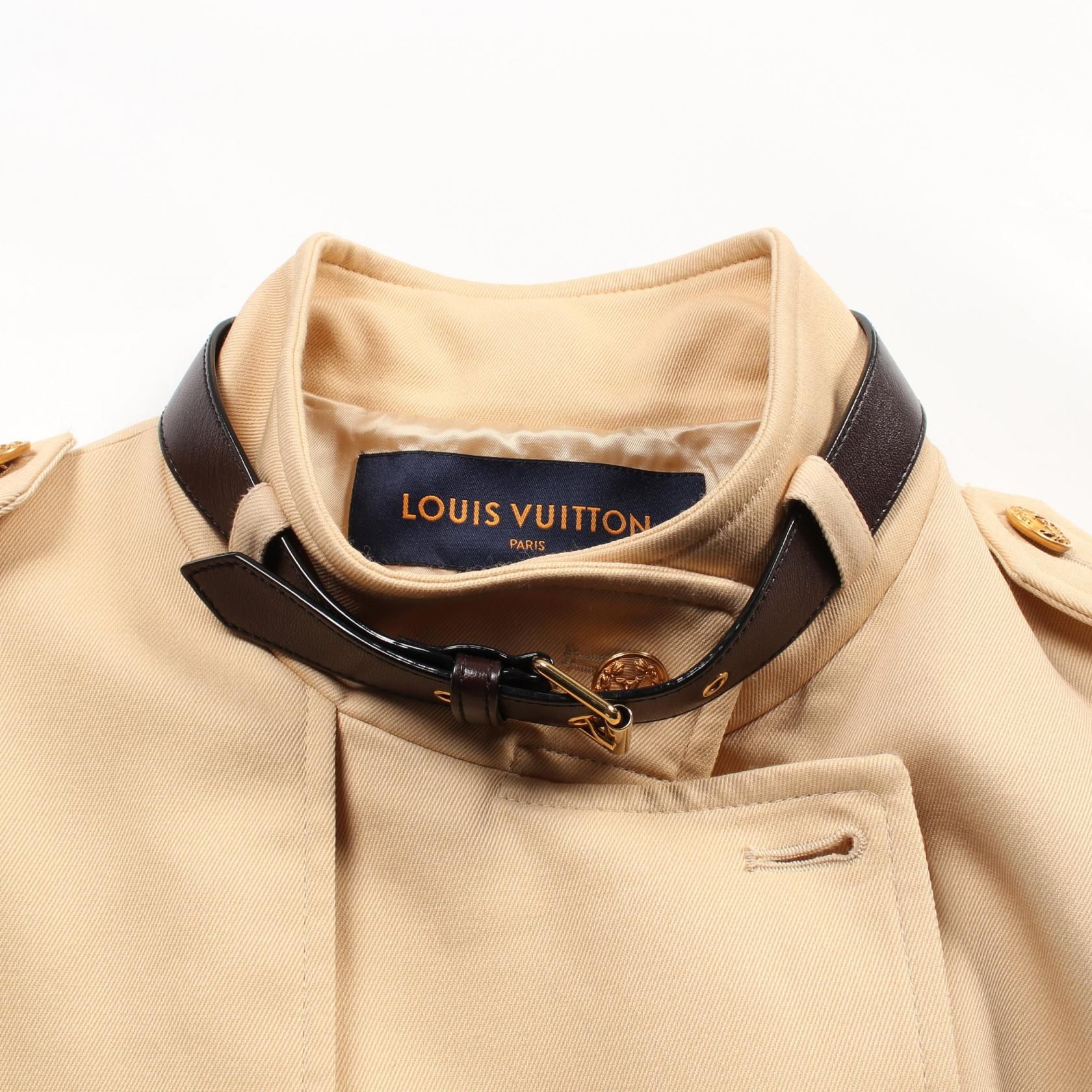 Louis Vuitton Belt Color Lv Button Beige Trench Coat Rw 231w Us 8 Focx 27