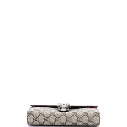 Gucci Dionysus Chain Wallet Gg Coated Canvas Small