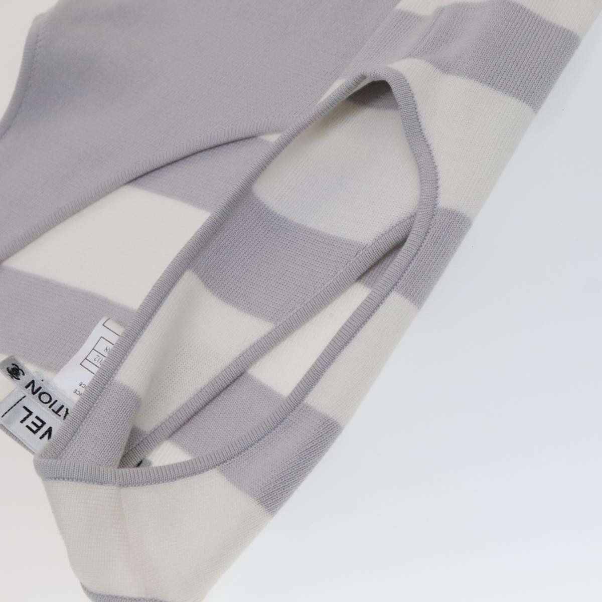 Chanel Tank Top Cotton 38 Gray Cc Auth