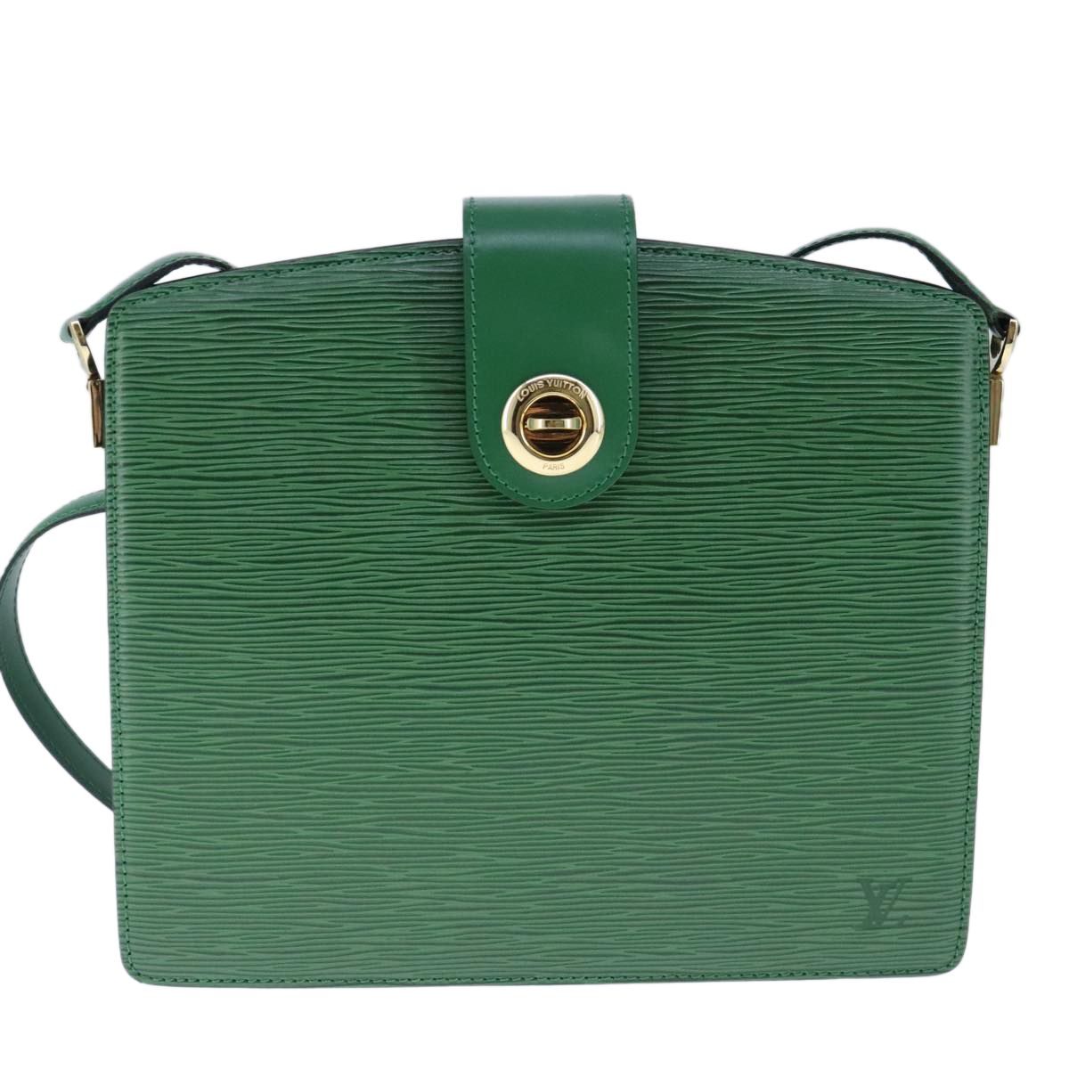 Louis Vuitton Epi Capuchin Shoulder Bag Green M 52344 Lv Auth