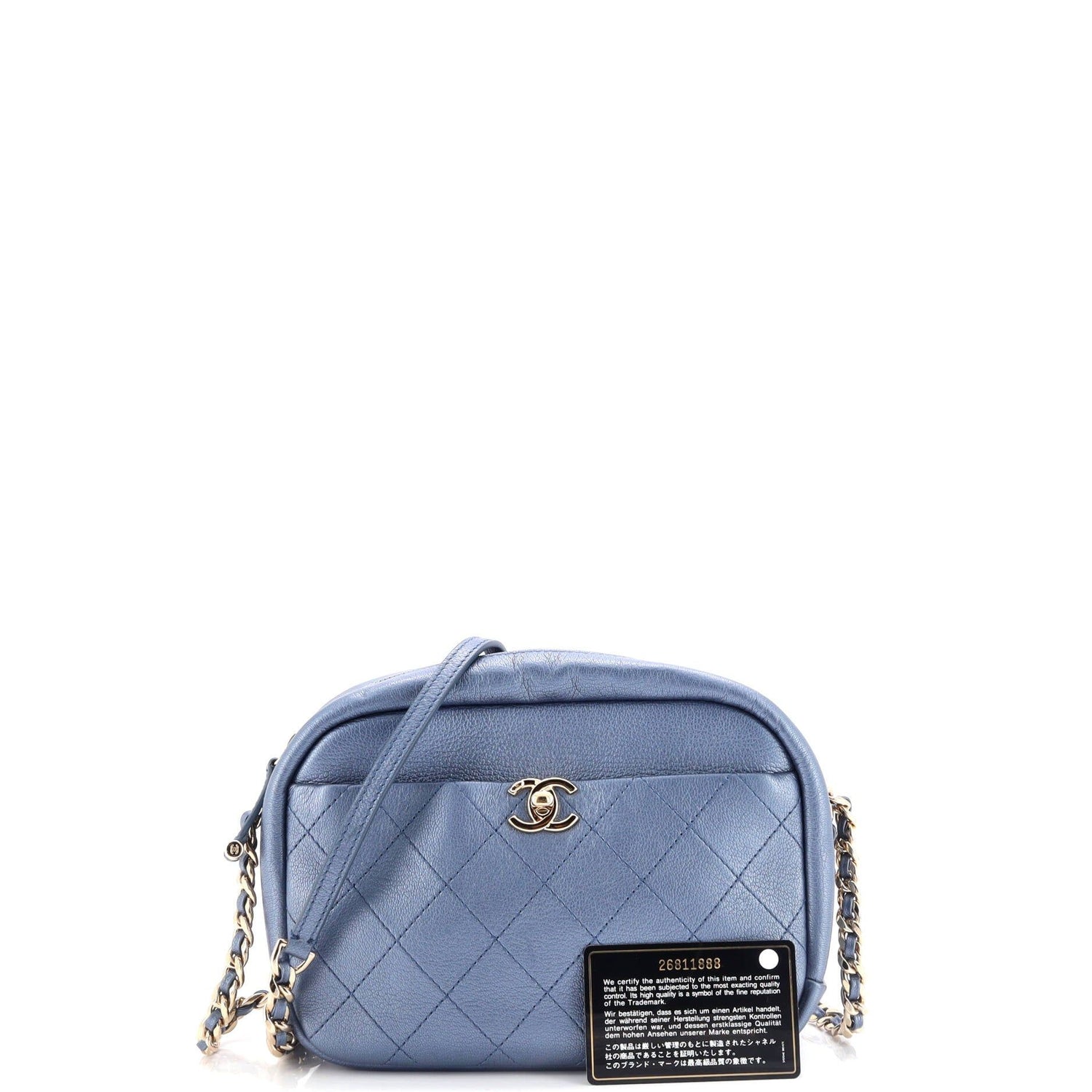 Chanel Casual Trip Camera Case Quilted Goatskin Large