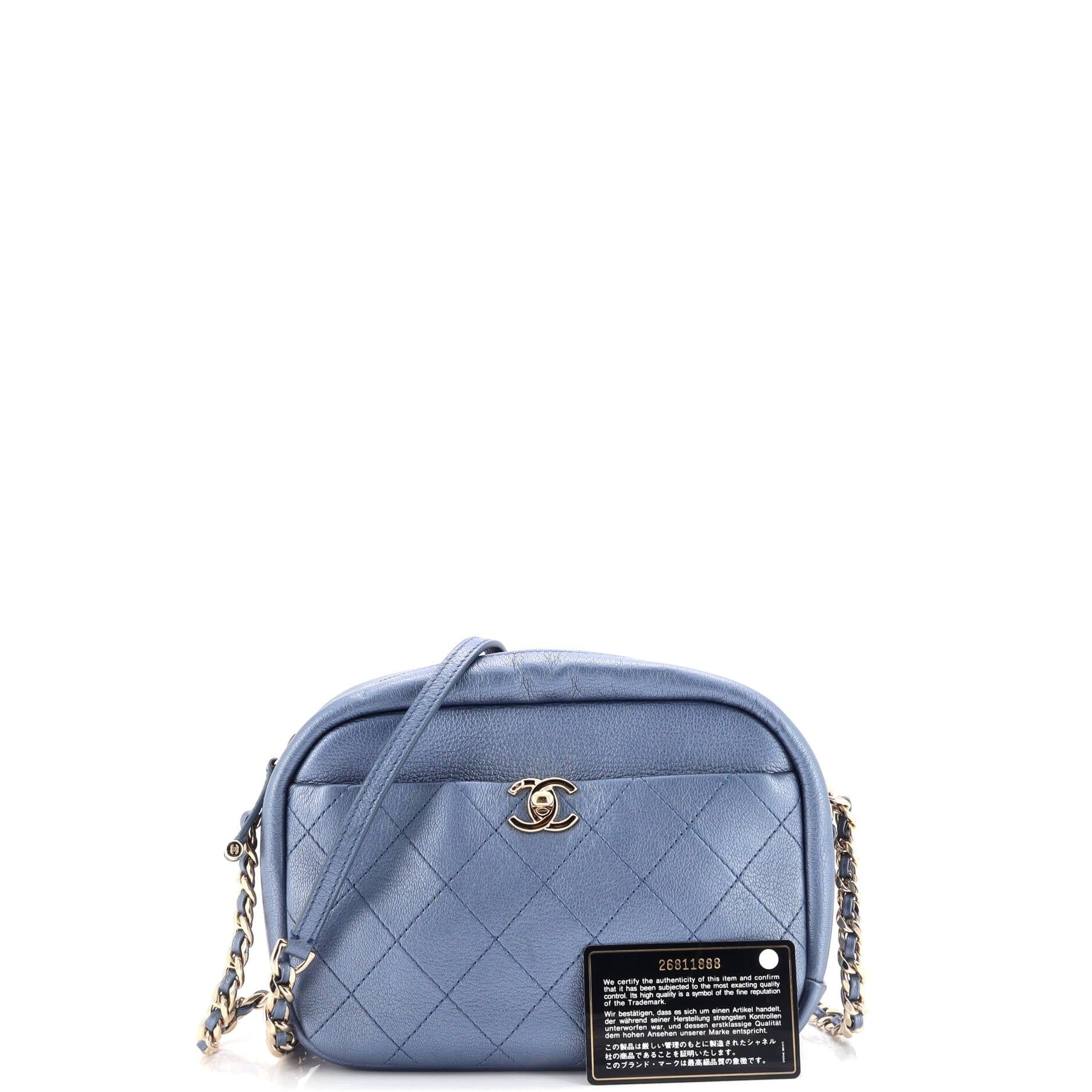 Chanel Casual Trip Camera Case Quilted Goatskin Large