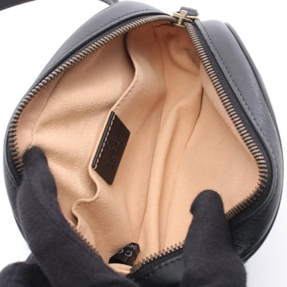 Gucci Gg Marmont Waist Bag Black Leather 476434
