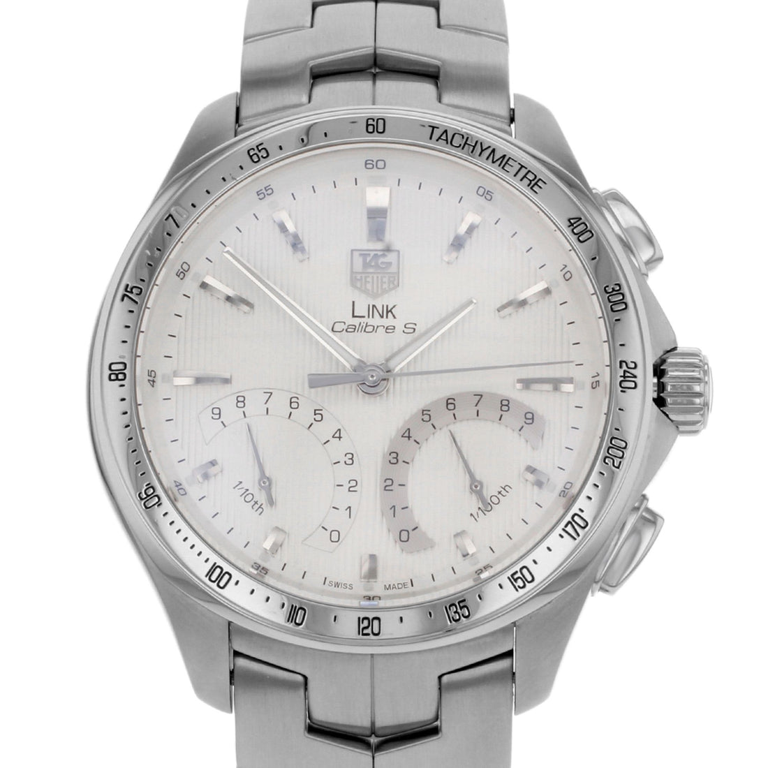 TAG Heuer Link Chronograph Silver Dial Steel Quartz Mens Watch CAT7011.BA0952