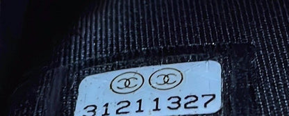 Chanel Camellia Bow Flap Card Holder With Chain Quilted Lambskin