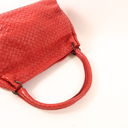Bottega Veneta Sheepskin Leather Shoulder Bag Red Lambskin (sheep Leather)