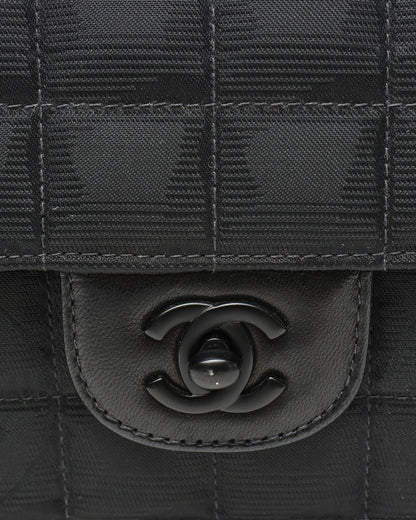 Chanel East West Chocolate Bar Shoulder Bag