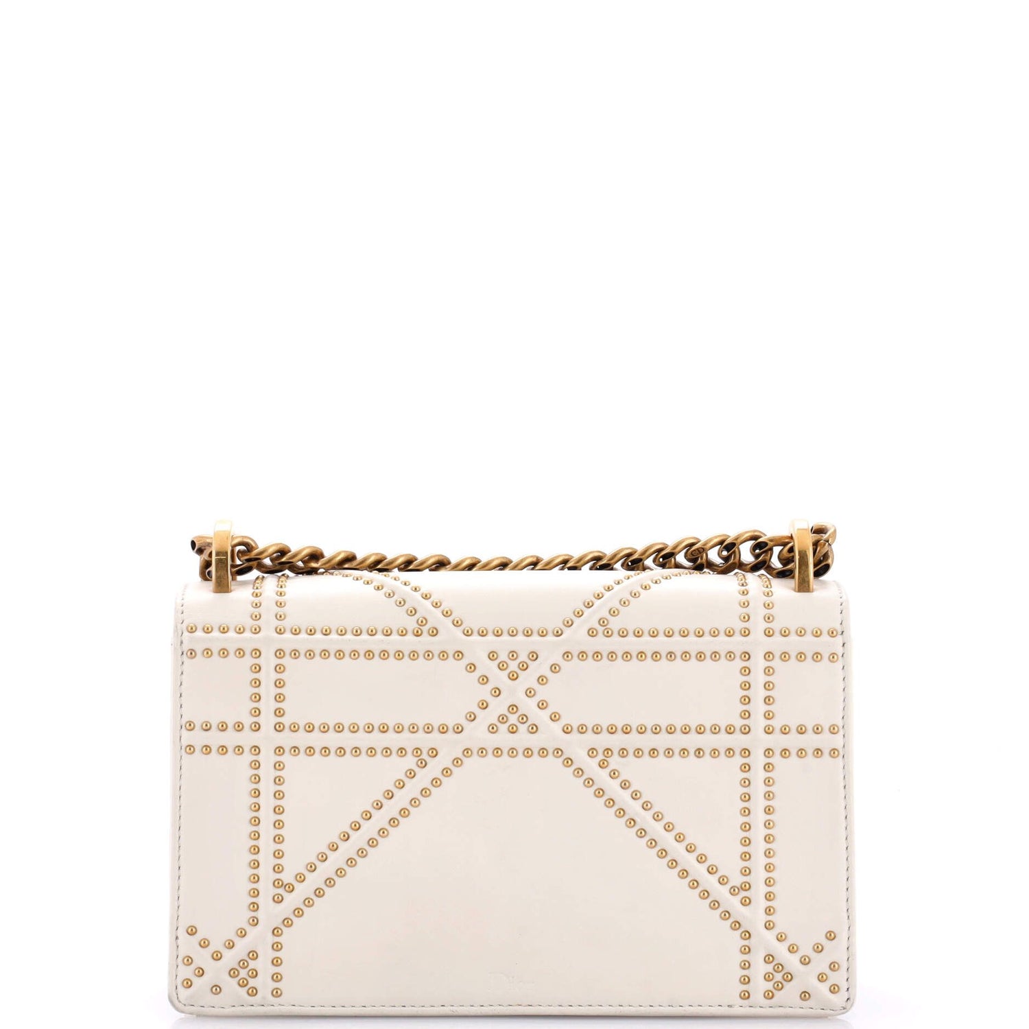 Christian Dior Diorama Flap Bag Studded Leather Small