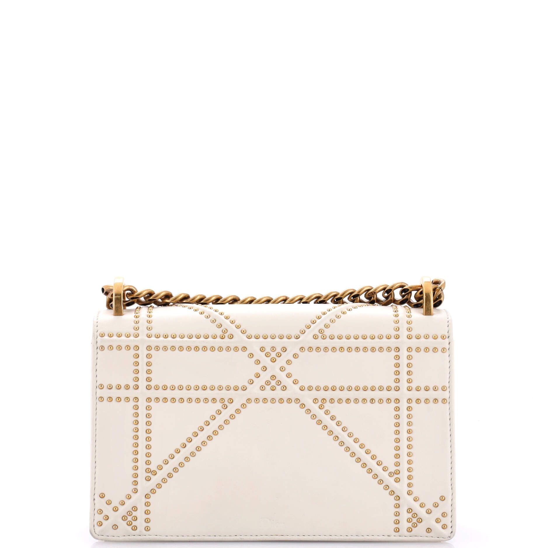 Christian Dior Diorama Flap Bag Studded Leather Small