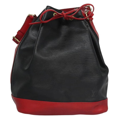 Louis Vuitton Epi Noe Shoulder Bag Bicolor Black Red M 44017 Lv Auth