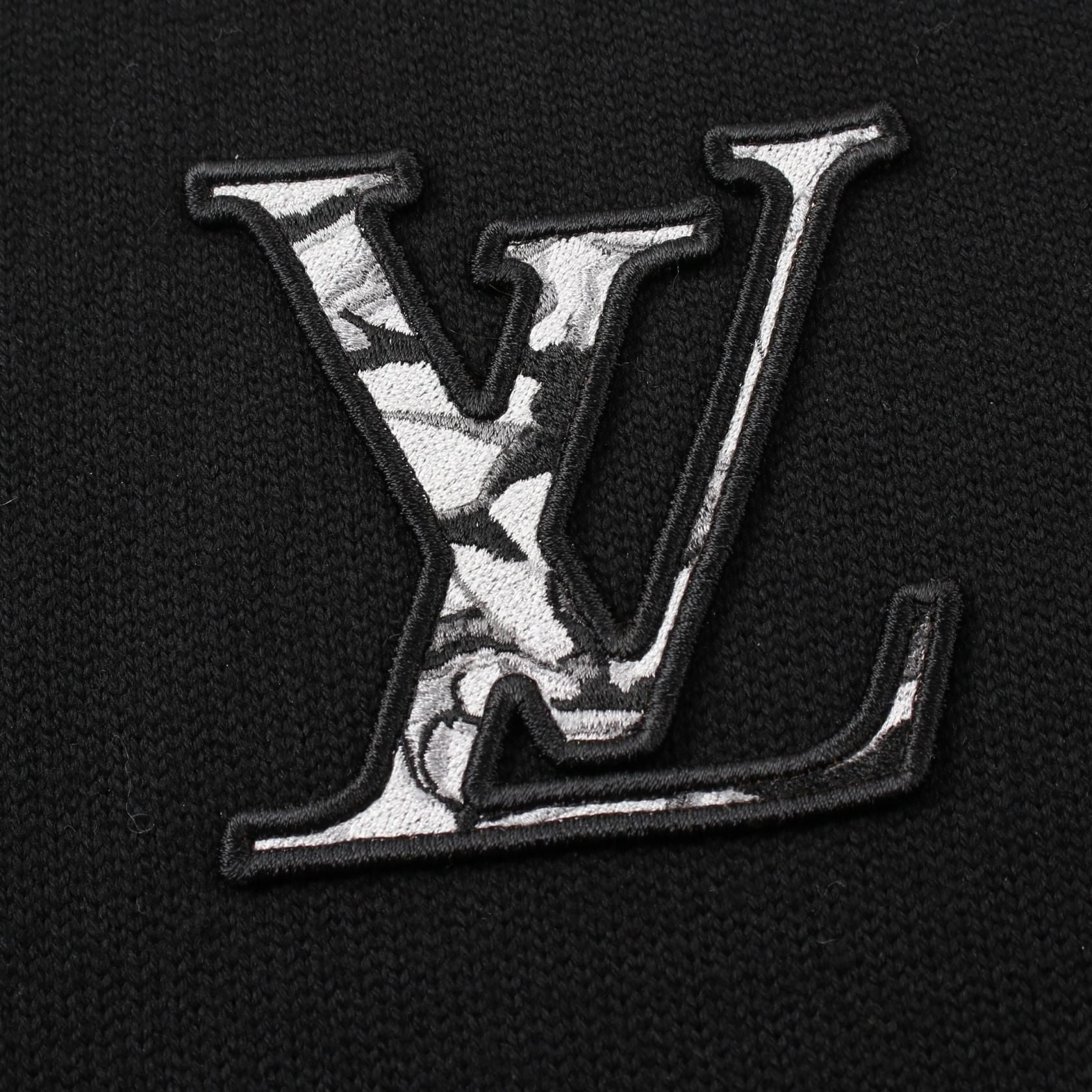 Louis Vuitton Shearling Collar Blouson Rm 241m Zll Hqn 10w Wool Black White