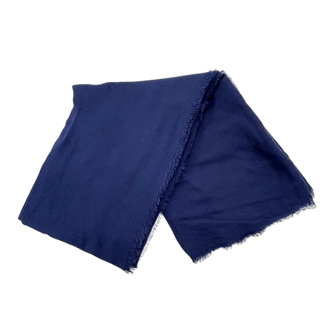 Chanel Wool Cashmere Scarf Blue
