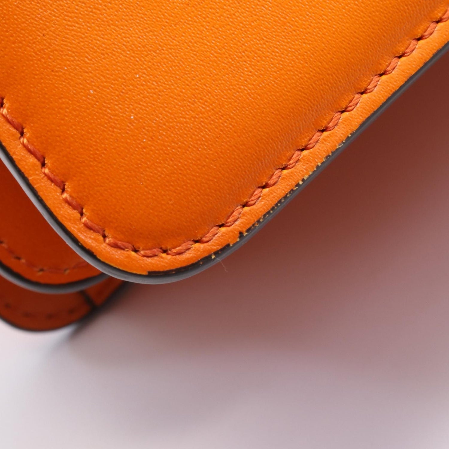 Fendi Peekaboo Ic You East West Handbag Orange Leather 8bn 323
