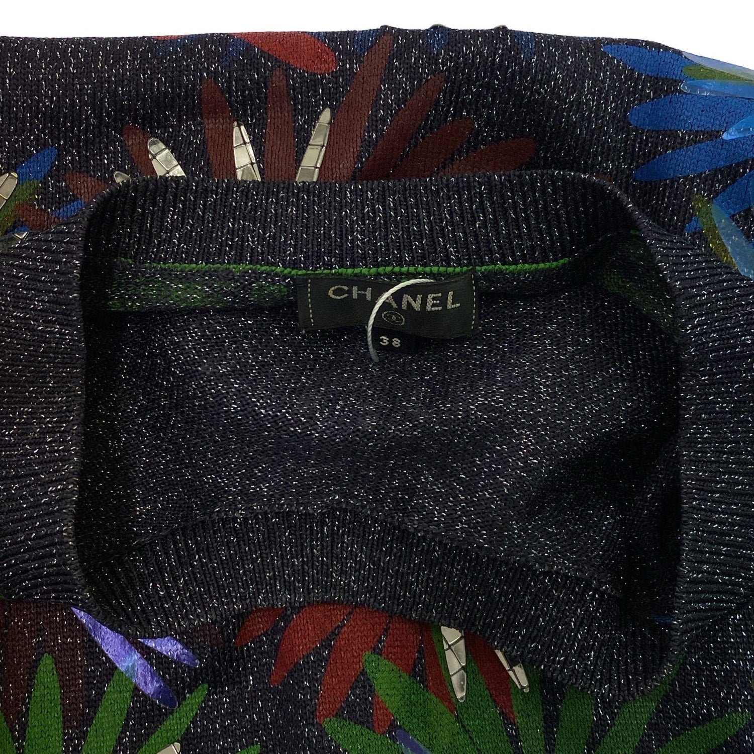 Chanel Multicolor Knit Polyester P 55756k 07299