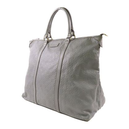 Gucci Cowhide Leather Tote Bag Gray Calfskin (cowhide) 201482