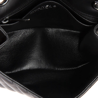 Chanel So Black Reissue 2.55 Flap Bag Chevron Aged Calfskin Mini