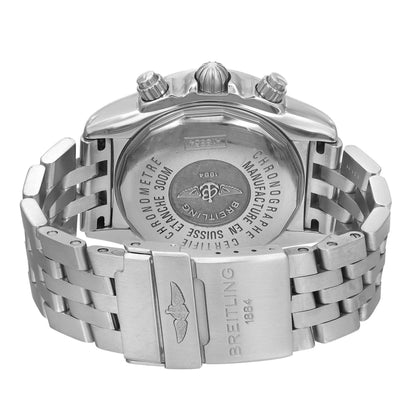 Breitling Galactic Chronograph II Steel Black Dial Mens Watch A1336410/M512-379A
