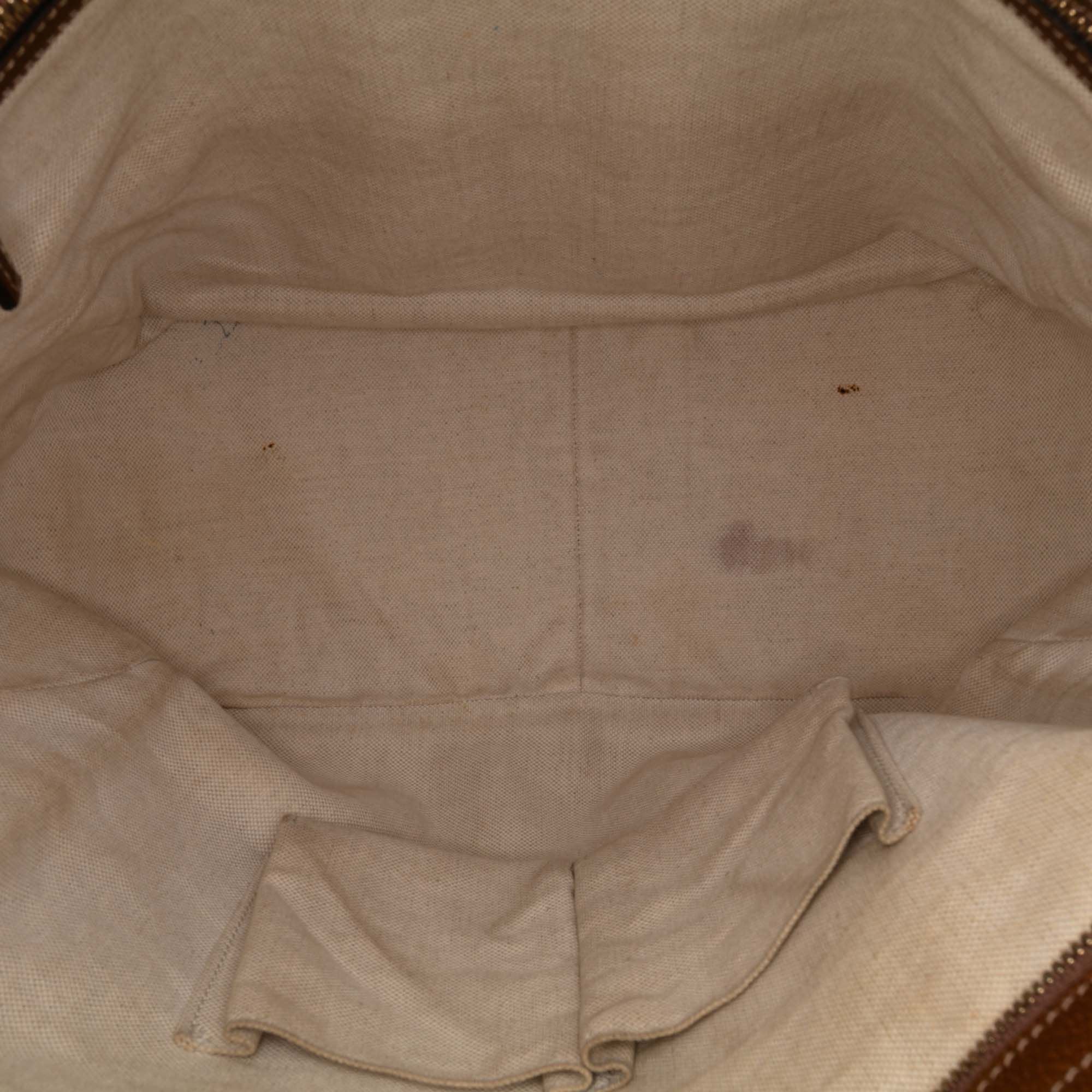 Gucci GG Canvas Bree Tote Brown