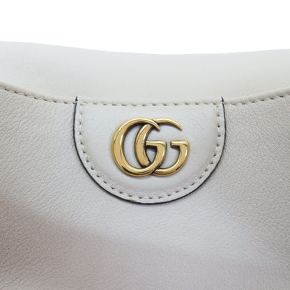 Gucci Diana Medium Bamboo Shoulder Handbag White Leather 746124