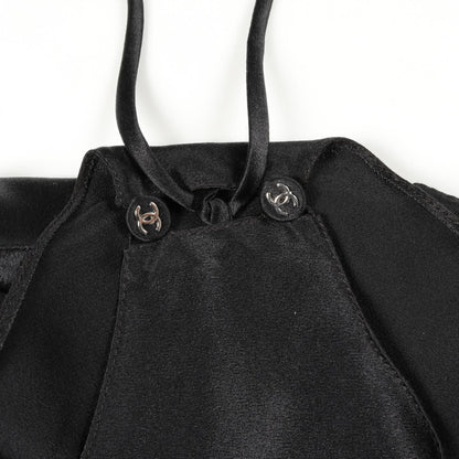 Chanel Black Dress Silk P 12104v 3506