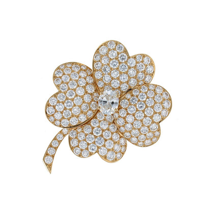 Van Cleef &amp; Arpels Cosmos diamonds and gold brooch