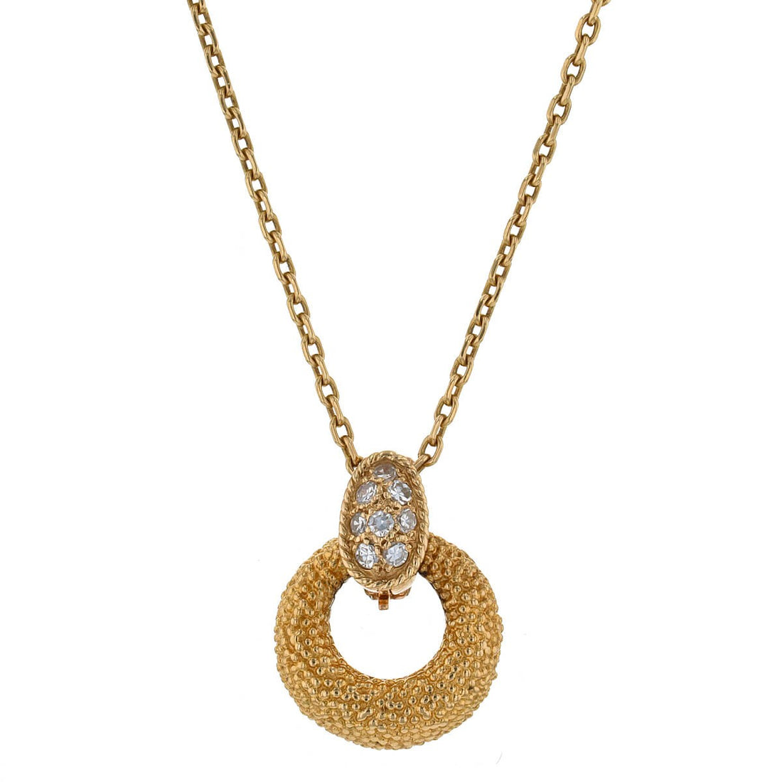 Van Cleef & Arpels gold, diamonds and turquoise necklace