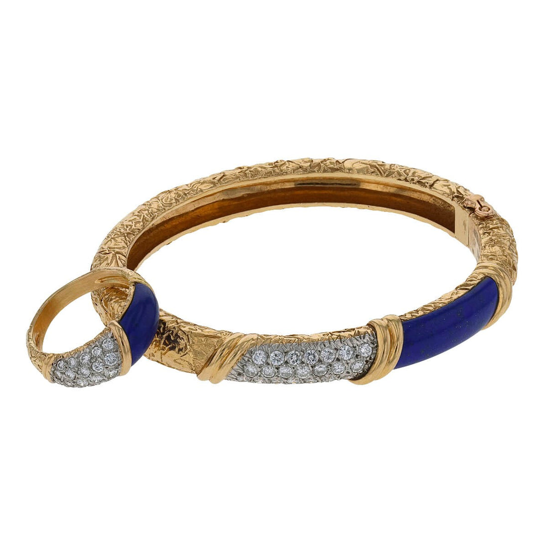 Van Cleef &amp; Arpels lapis lazuli, diamonds, gold and platinum bracelet and ring