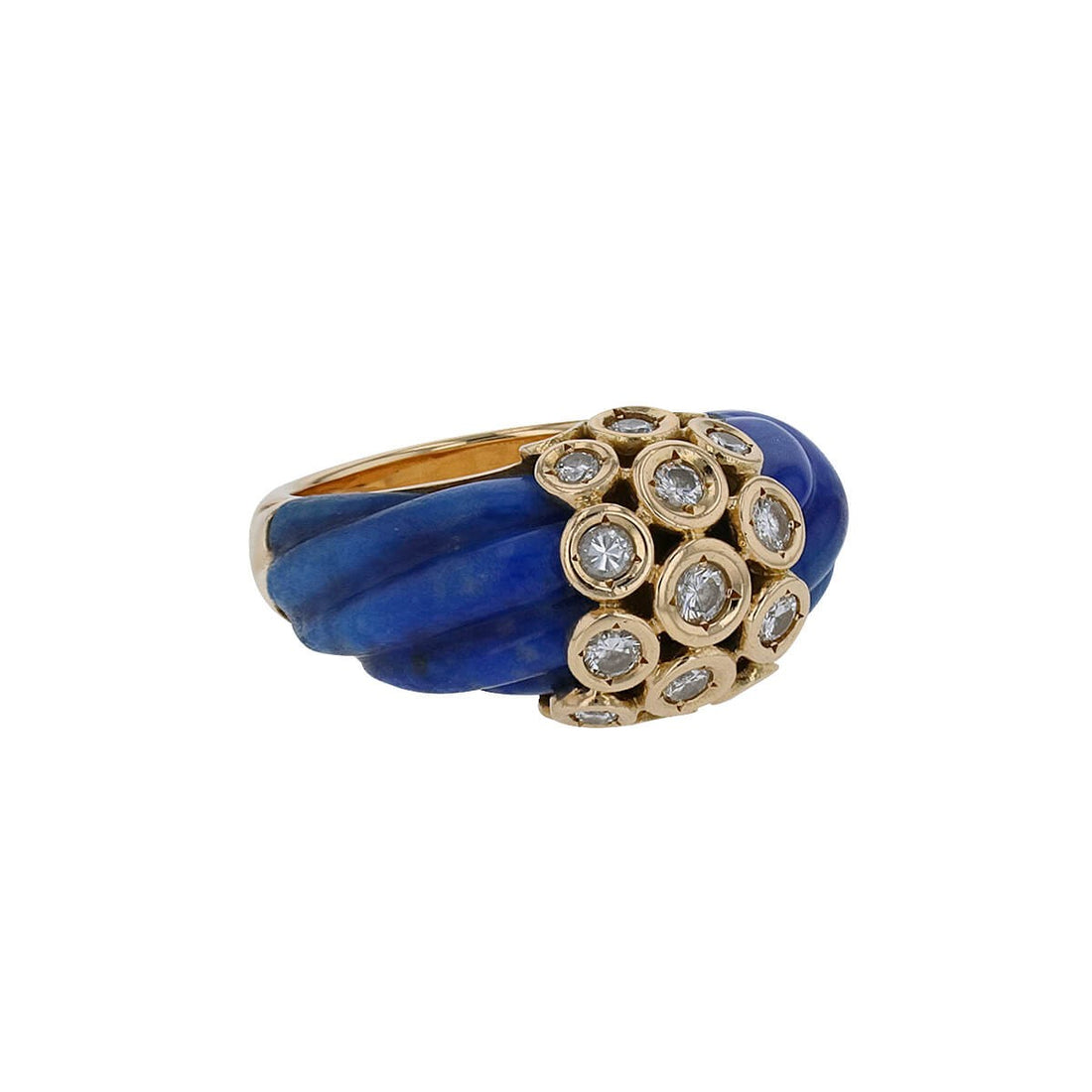 Van Cleef &amp; Arpels lapis lazuli, diamonds and gold ring