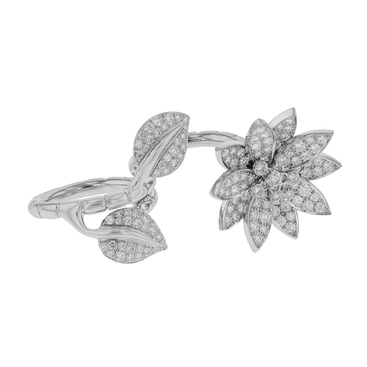 Van Cleef &amp; Arpels Lotus diamonds and gold ring