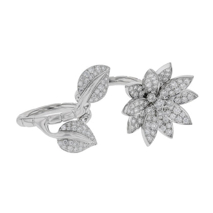 Van Cleef &amp; Arpels Lotus diamonds and gold ring