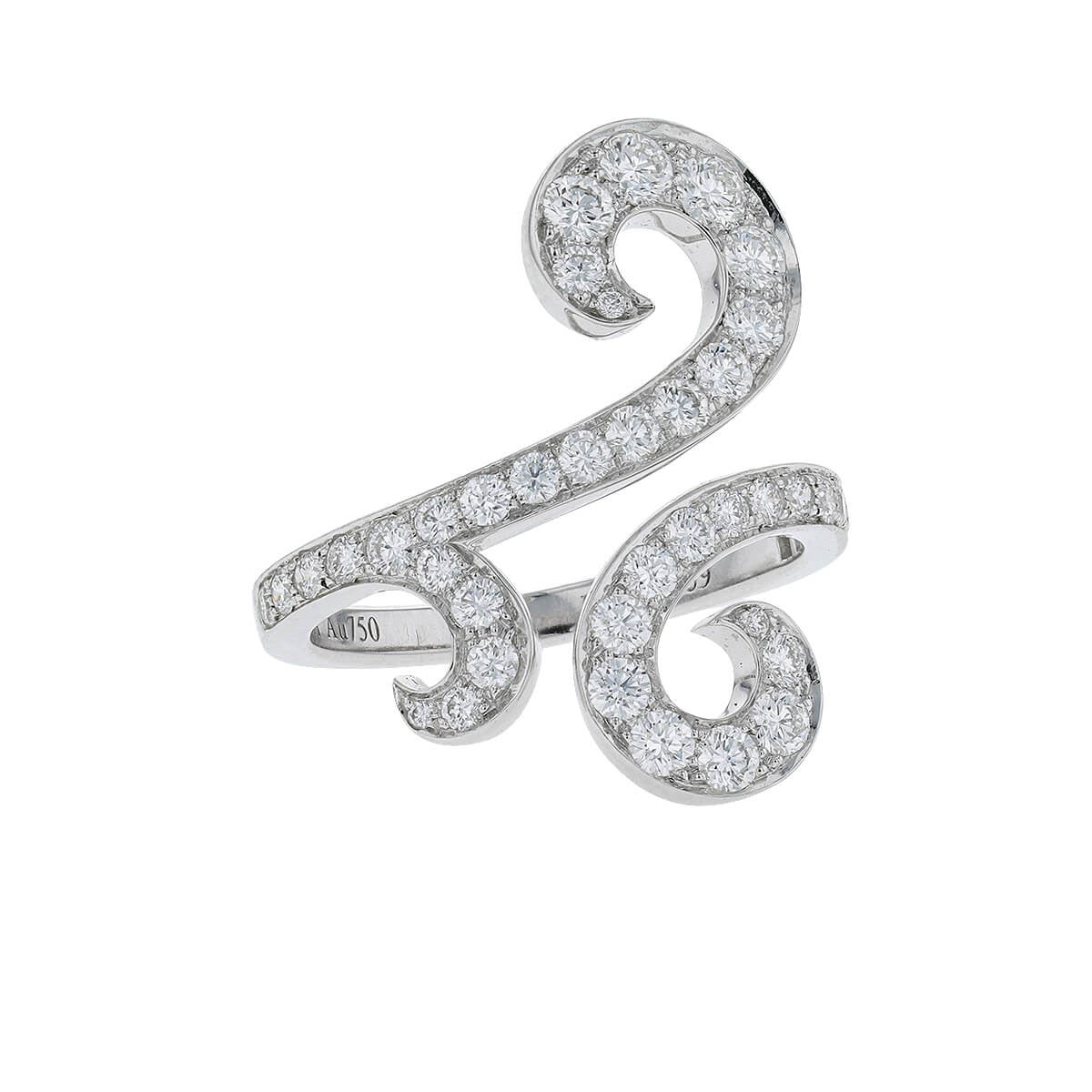 Van Cleef &amp; Arpels Oiseaux de Paradis Volutes diamonds and gold ring