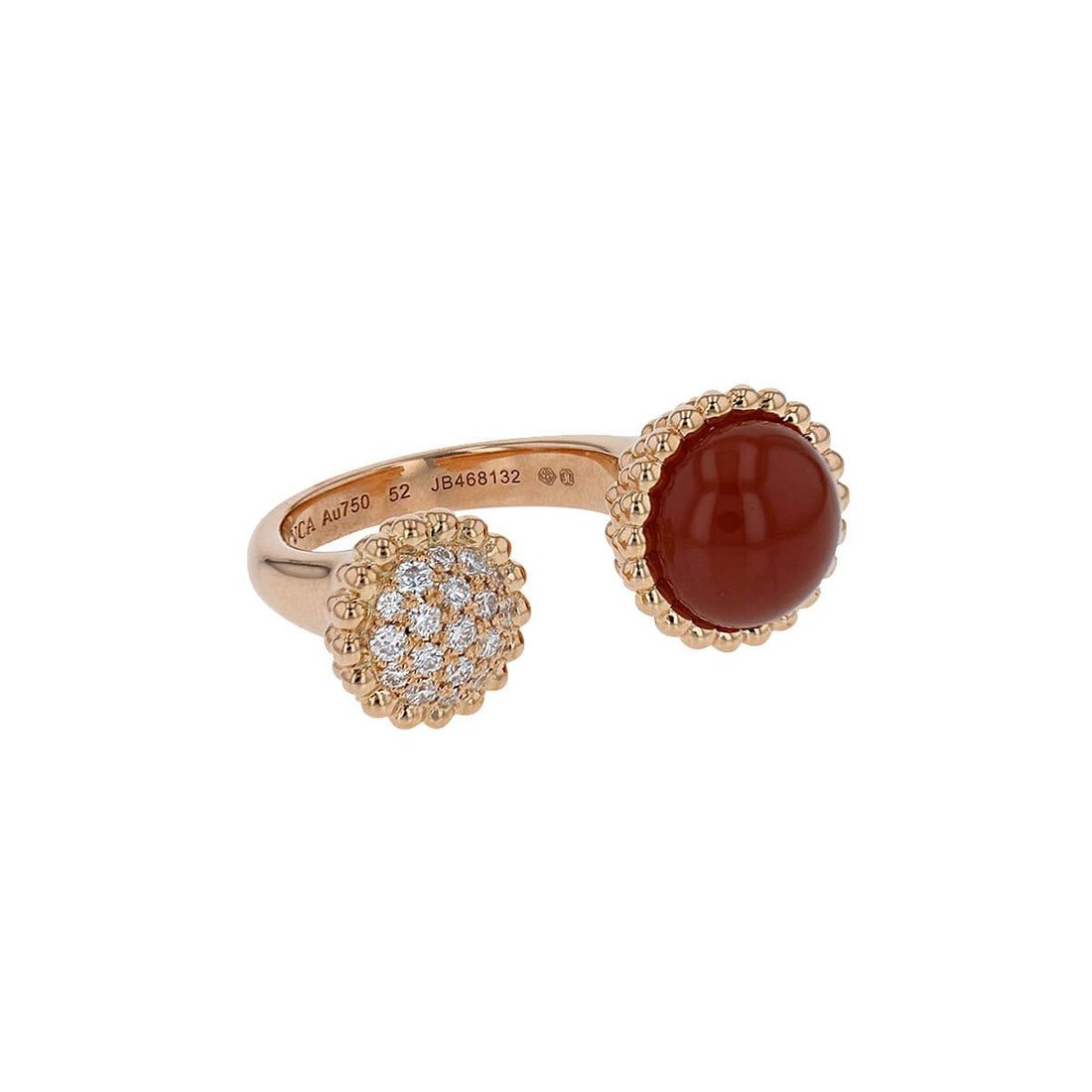 Van Cleef &amp; Arpels Perlee Couleur cornaline, diamonds and gold ring