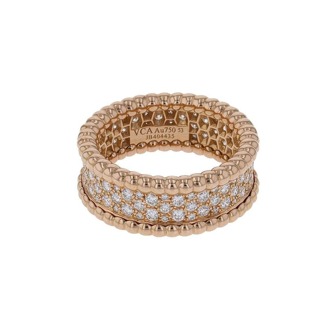 Van Cleef &amp; Arpels PerlŽe diamonds and gold ring