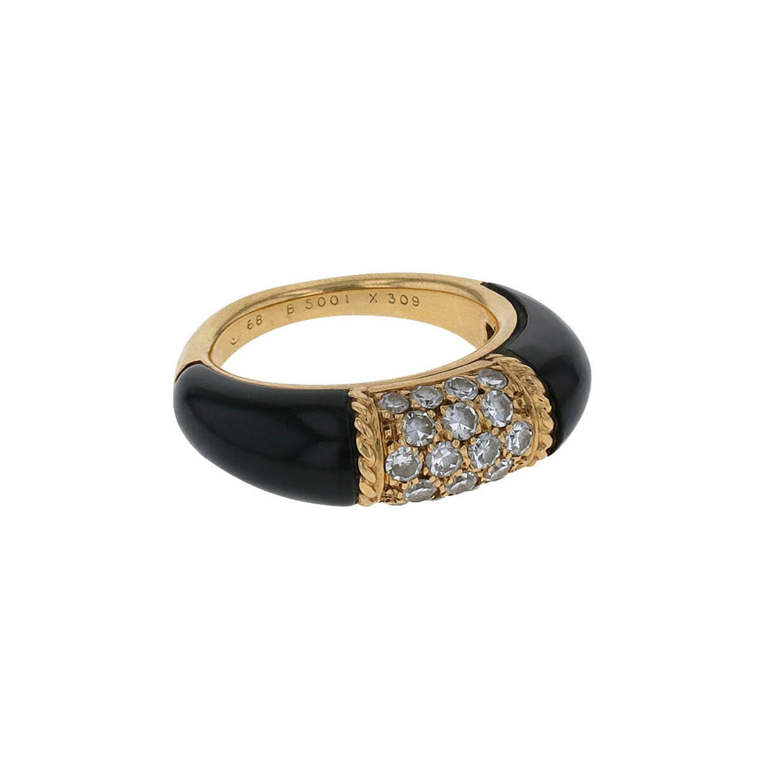 Van Cleef &amp; Arpels Philippine gold, onyx and diamonds ring